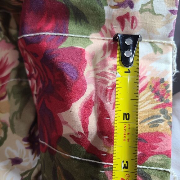 Vintage new Ralph Lauren Constance Valence cream Roses Cotton-Lined - Picture 6 of 6